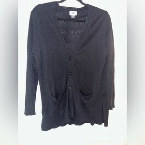 Black Button-Up Cardigan